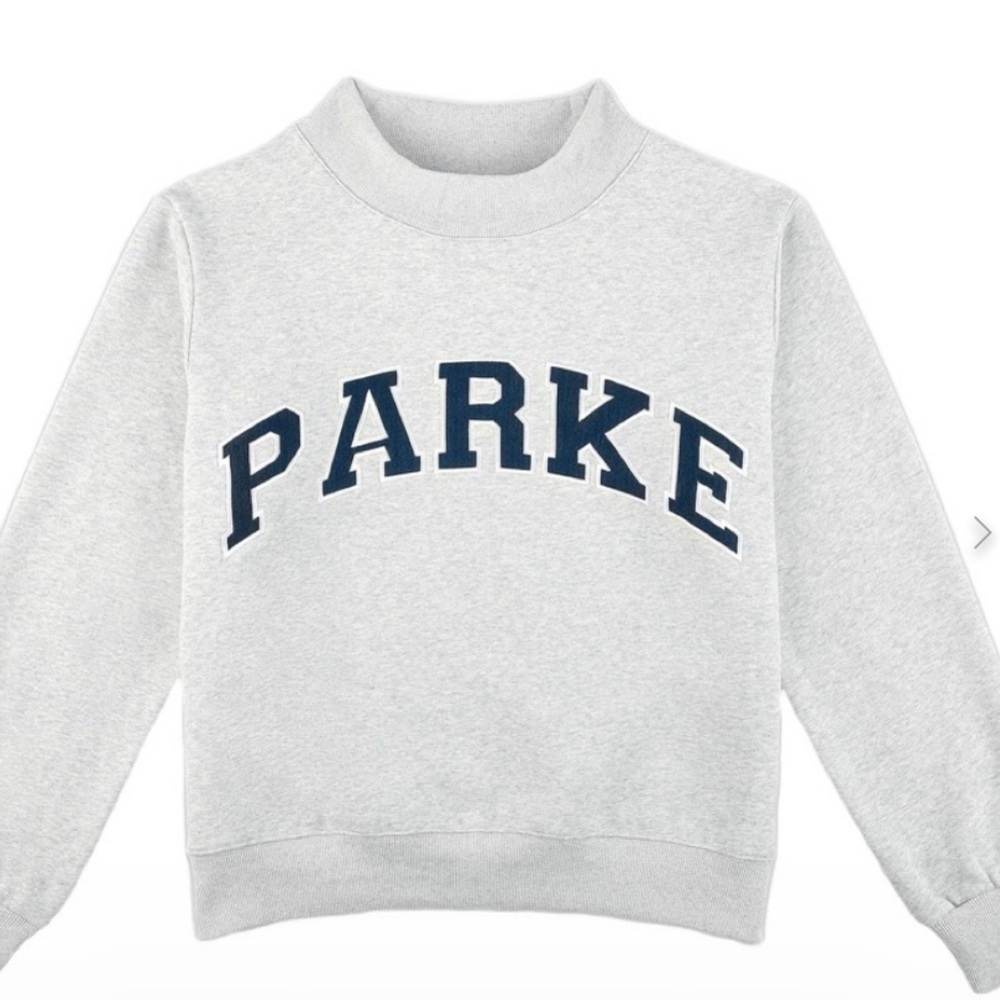 Parke Varsity Mockneck 
Classic Grey + Navy / L/XL